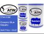 Preview: Chevrolet, Oceanic Blue Metallic, WA774U / GVZ: 500ml Lackdose + 500ml Klarlack + 250ml Härter - Set, von ATW Autoteile West.